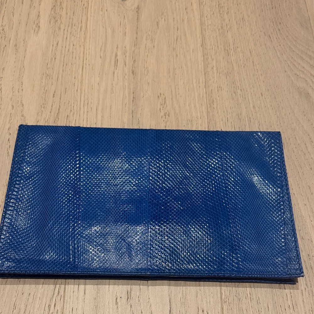 Beirn Krista Envelope Clutch – Marine Blue Snake - Picture 5 of 6